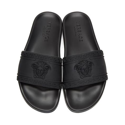 versace mens slide|versace clog mule for men.